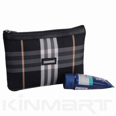 Checked Toiletry Pouch Personalized